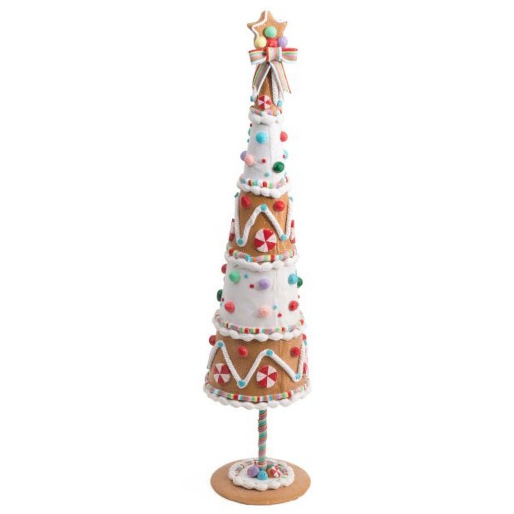 NEW Large 26in CUPCAKES & CASHMERE Gingerbread Cone Tree
